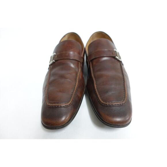 MAGNANNI Men Loafers Lino Strap Penny Size 10.5 M Brown Slip-On Dress Shoes main image 9